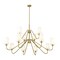 Z-Lite Gianna Chandelier, 12-Light, 60.25 In.W x 33.75 In.H, Modern Gold/White 7509-12-60MGLD - alternate 8